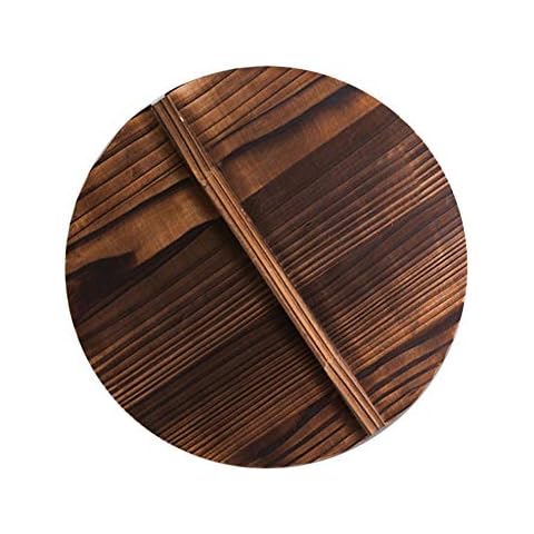 URMAGIC Wooden Wok Lid with Handle Cover