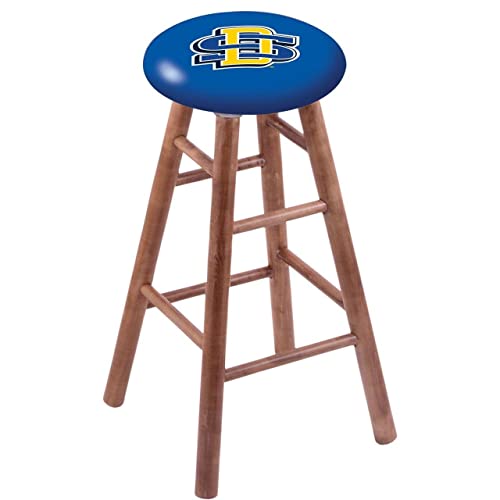 Holland Bar Stool Co. Maple Bar Stool in Medium Finish with South Dakota State Seat by The