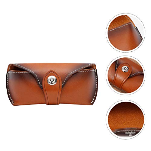 ULTECHNOVO Óculos Óculos de Sol Saco De Armazenamento Caixa de Armazenamento De Óculos De Couro Caso