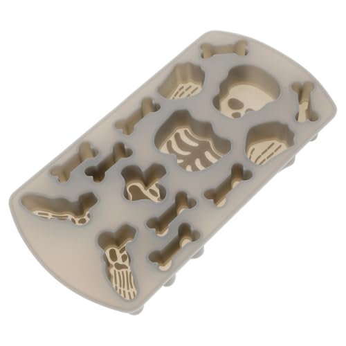 Amosfun Halloween Silicone Mold, Human Skeleton Baking Mold for Candy, Chocolate, Gummy, Easy Release Baking Tray for Halloween Holiday