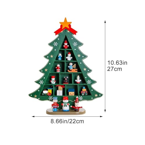 Árbol de Navidad de madera HiyyFloy ideal para decorar tu mesa navideña con un toque DIY 5