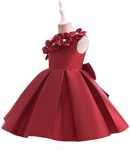 SoLu DAY8 – Robe Princesse Fille Été 7-12 Ans – Sans Manches, Plissée Fluide, Chic & Élégante Pour Baptême, Anniversaire, Soirée
