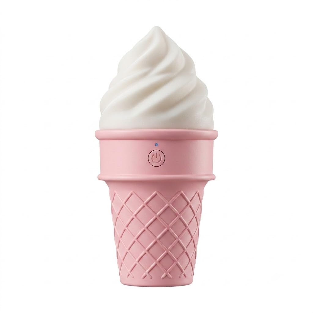 Ice Cream Design LED Humidifier for Freshening Air & Fragrance (Multicoloured)-image-40
