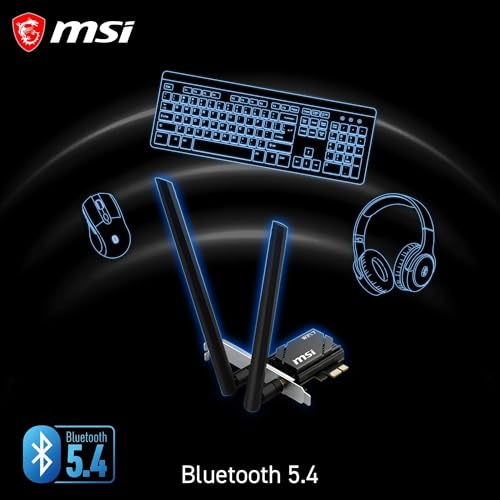 Carte Réseau MSI 914 8660 011 Wi Fi 7 Tri Bande Bluetooth WLAN Adaptateur - vue 7
