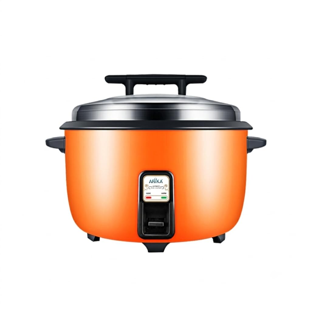 Arika 13 Litre Commercial Rice Cooker with 2 Cooking Pans - Large Capacity Electric Rice Cooker for Restaurant, Hostel, Catering & Home | Auto Cut-Off, Keep Warm, Aluminium Body.-image-10