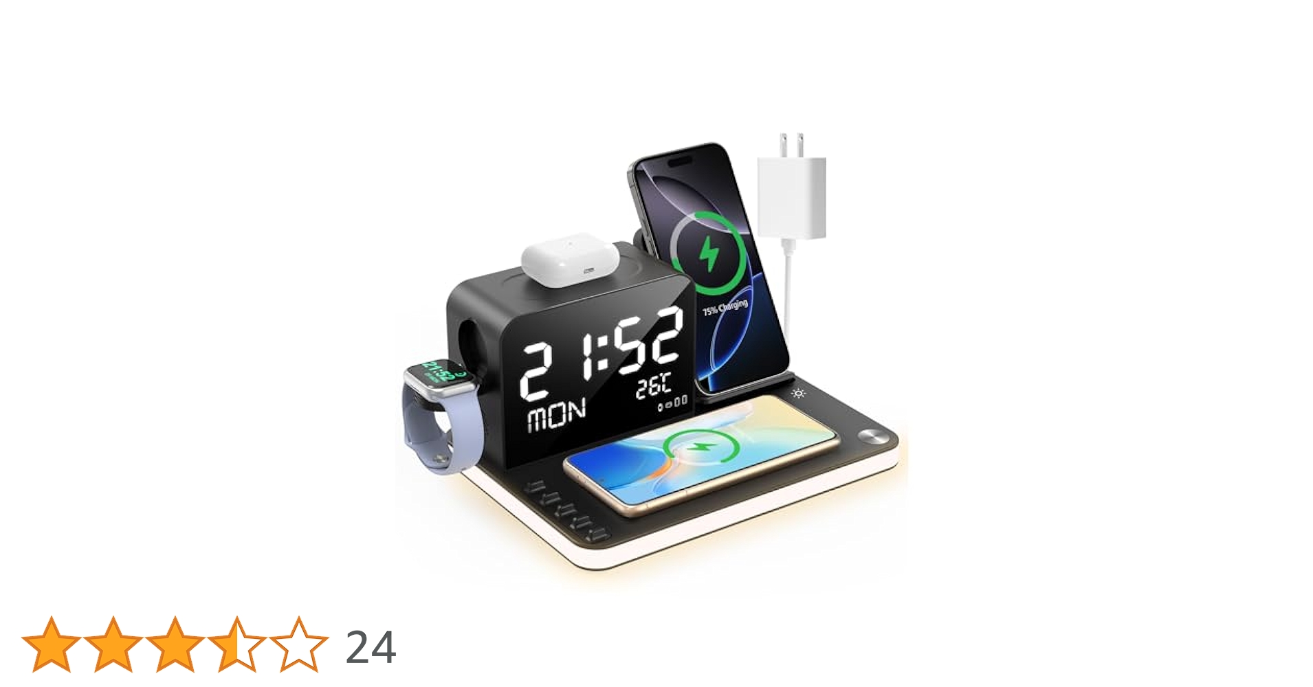 Amazon.co.jp: 7 in 1 ワイヤレス充電ステーション Apple