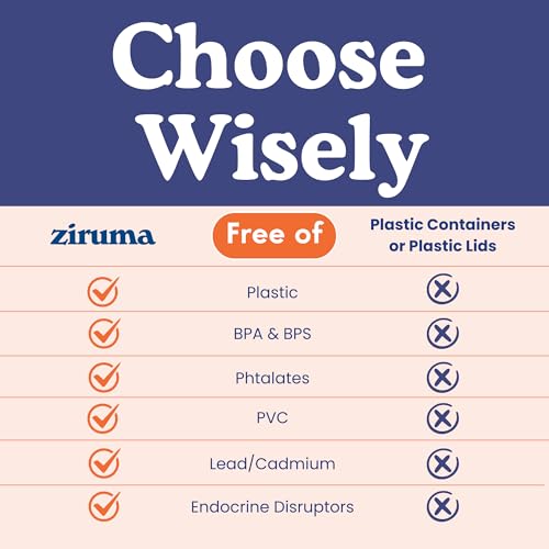 Non-Toxic 35 Oz (4.4 Cup) Glass Storage Containers with Lids – Plastic Free Meal Prep Containers for Lunch, Airtight Food Storage, Microwave and Freezer Safe, 4 Pack - Ziruma - Image 6