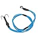 4 in 1 RC Winch Elastic Rope, 580mm RC Car Accessories Strap, Elastic RC Crawler Winch Strap with Alloy Hooks, RC Winch Rope Alloy Hooks for Roof Luggage (Blue)