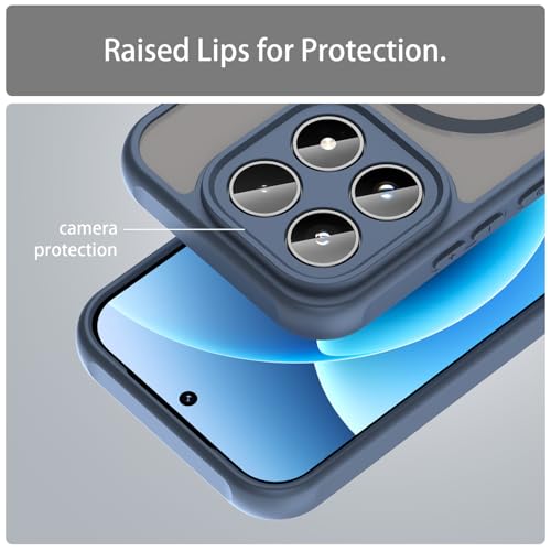 Image of Compatible with Xiaomi 17 Case Cover,Compatible with MagSafe,Anti-Fall,Compatible with Xiaomi 17 5G 25113PN0EC Cell Protective Phone Case Blue
