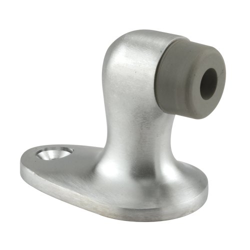 Prime-Line Products J 4573 Duck Type Door Floor Stop, Brushed Chrome Plated/Brass