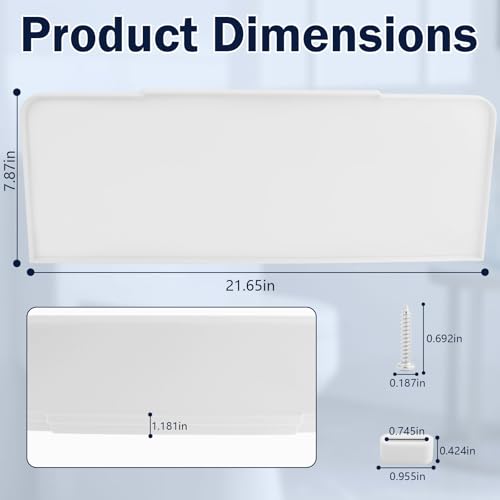 image for SHAHN 40271 Universal Toilet Tank Lid Cover Replacement, Adjustable, F