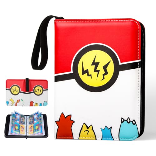 Álbum para 440 Cartas Magic y YugiOh - 55 Páginas con Cremallera Impermeable | Carpeta de Colección Portátil de Cuero PU | Regalo Ideal para Niños y Coleccionistas