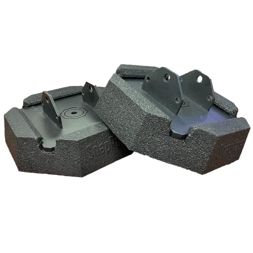 SnapPad SnapJack QD (Pack of 2) | Two-Point Trailer Jack Stands Featuring 5.5 Metal Foot | Adds 61% Additional Surface Area 3.79 lbs. Per Pad & 7.25 Total Width | Must-Have RV Accessories