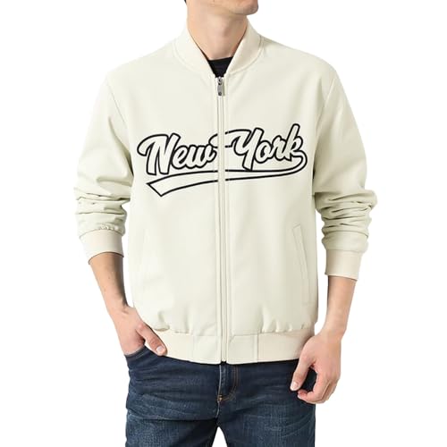 Bombers Homme, Blouson Aviateur Daim s décontractées s s baseball élégantes avec col montant vêtements d'extérieur polyvalents le quotidien les...