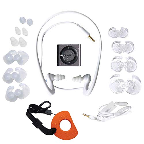 Underwater Audio 100% Waterproofing Compatible with iPod Shuffle, HydroActive Headphones, and AquaGuard