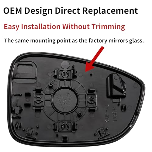 Image of Driver Side Mirror Replacement for Honda Accord 2018 2019 2020 2021 2022 - Rear View Mirrors Glass, Left Side Mirror Glass