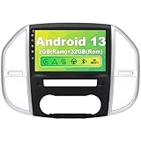 AWESAFE Autoradio pour Mercedes Benz Vito 3 W447 (2014 2020) Android 13【2+32Go】 avec Carplay Android Auto 10.1 Pouces GPS WiFi USB FM Bluetooth Commande au Volant
