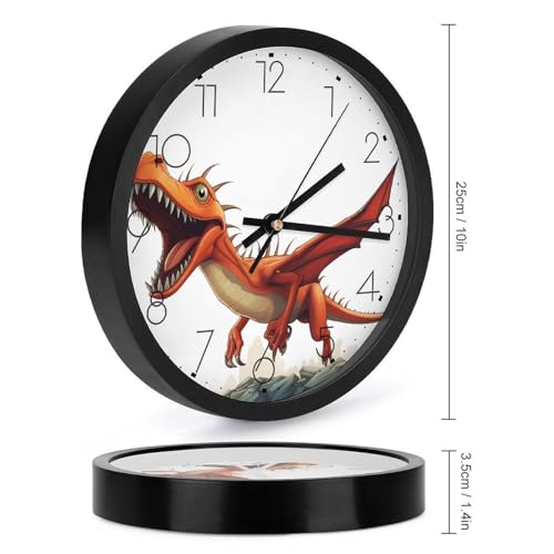 Horloge murale à piles sans tic-tac avec mécanisme de balayage fluide - 3