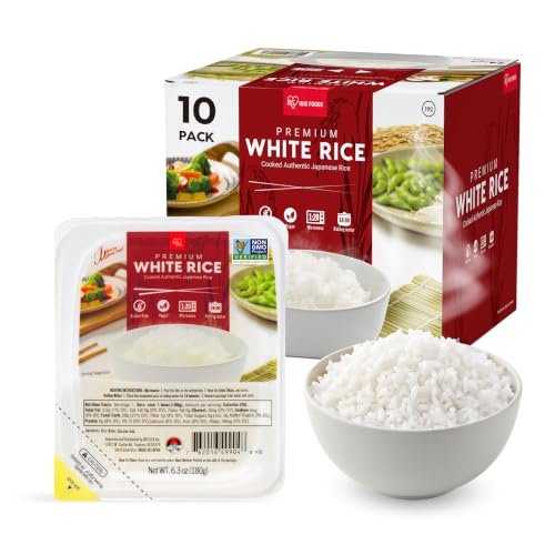 IRIS Instant White Rice, 10PK, Japanese Short...