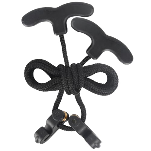Archerest Crossbow Pull Cord Crossbow Cocking Rope Device Double Handle Crossbow Drawstring Booster Clip Rope Cocker String Puller Tool Archery Bow Hunting Tools Accessories