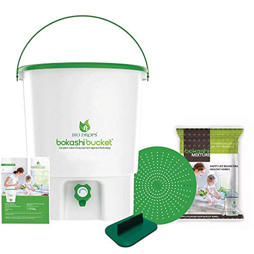 Bucket Indoor COMPOSTER, NO Foul Smell, NO Worms,NO Flies,30 Liters