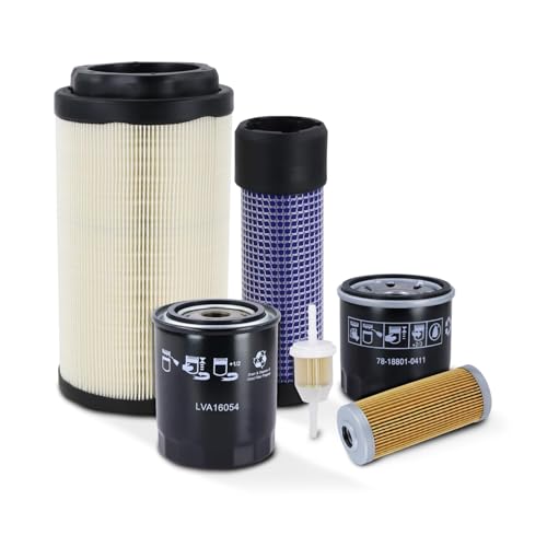 Tune Up Maintenance Service Filter Kit Compatible with John Deere 1025R 1023E 1026R 2025R 2026R ReplacesAM116304 LVU34504 LVU34503 M806418 MIU804763