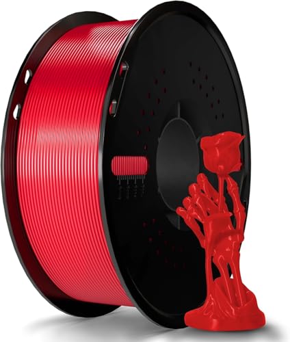 Miailuy Silk PLA Filament 1.75mm+/-0.02mm 1kg (2.2lbs)/Spool SilkRed