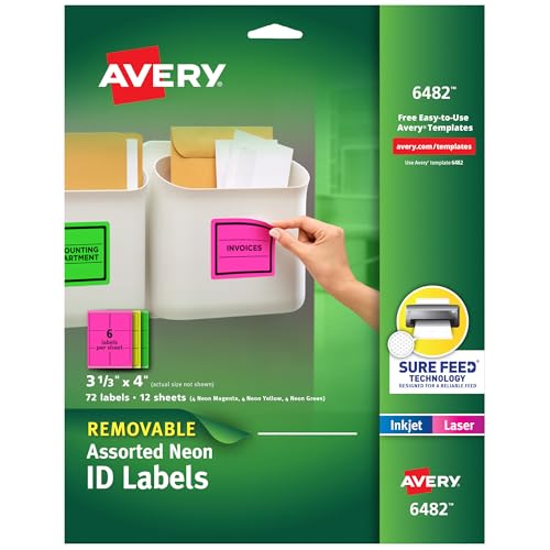 Étiquettes amovibles Avery contre le désordre : identifiez et détachez sans trace