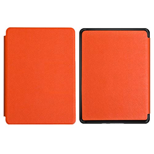 Case for Amazon All-New Kindle (10th Generation, 2019 Release) - Tuscom Premium Lightweight PU Leather Smart Cover Back Shell Protector for Amazon Kindle 10th Gen E-Reader Accessories (Orange)