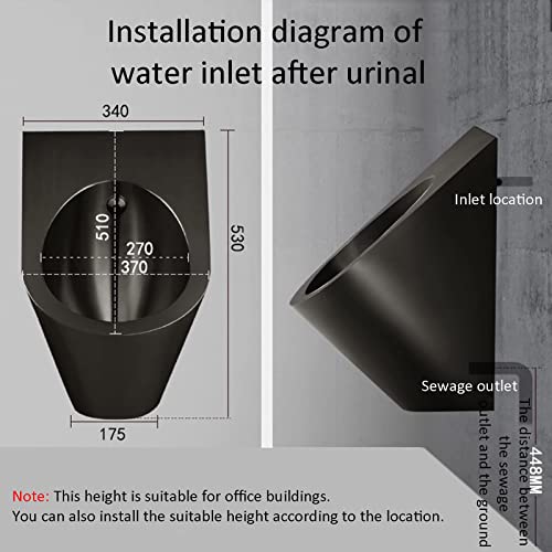 Sanitario moderno baño WC en acero inoxidable para uso doméstico, vertical con sensor inteligente montado en pared, color Rose Gold miniatura 2
