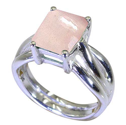 Bague de mariage en argent véritable et pierres précieuses éclatantes