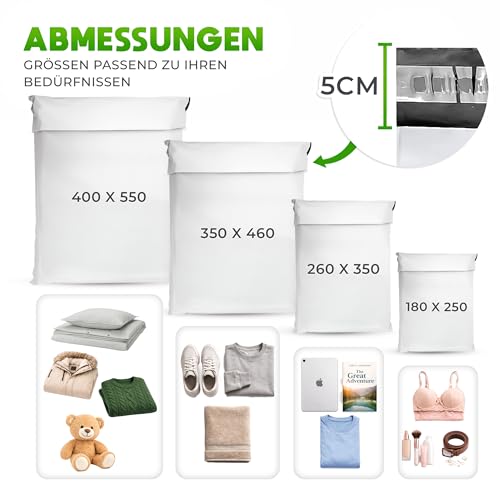 V1 TRADE Versandtaschen 26x35cm – Versandtüten Selbstklebend – Verpackungstüten 100Stk - Versandbeutel Für Kleidung, Vinted, Onlinehandel & Warensendungen