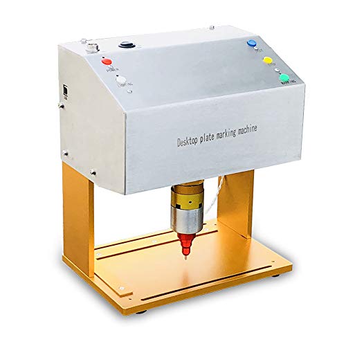 HeatSign Metal Tag Engraving Stamping Machine?HS-DE05 Desktop Electric Nameplate Label Engraver Marking Printer for Home and Business/Industrial