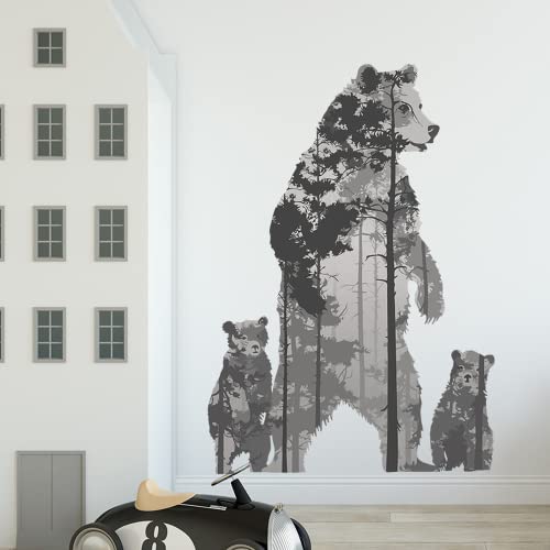 Image of SXAOUIM Wall Stickers Decor-Great for Room,Livingroom,Walls,Kitchen，Bedroom and More, Wall Stickers Decals (Polar Bear)