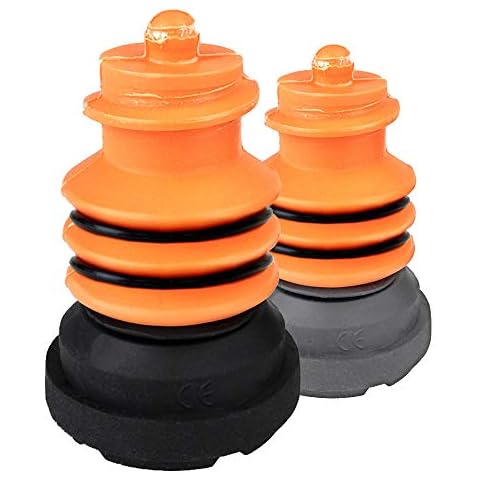 Flexyfoot Shock Absorbing Crutch Ferrule Replacement Foot - Fits All Sizes and Colours of Flexyfoot Ferrule - Improves Grip and Safety, Reduces Slips, Reduces Shock from Impacts - Black - Pack of 1 Cover