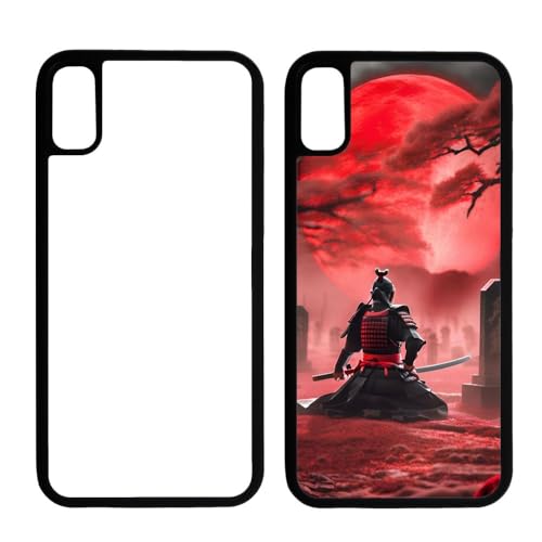 INNOSUB USA Sublimation Phone Cases Set of 5Pcs – Protective Case Compatible with iPhone Includes Aluminum Inserts – Rubber Cell Phone Case (iPhone X/XS-Black)