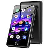 AGXOV 144GB Lettore MP3 Spotify con Wi-Fi & Bluetooth, 4,02 Pollici Touchscreen MP4 Lettore Musicale, MP3 Lettore Musicale Android con Amazon Music, Deezer, Radio FM, Registratore Vocale, Nero