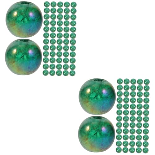 Cabilock 2sets Aquarium Landscape Decor Glass Beads Decors Stone Ornaments Vase Fillers Set 50pcs*2