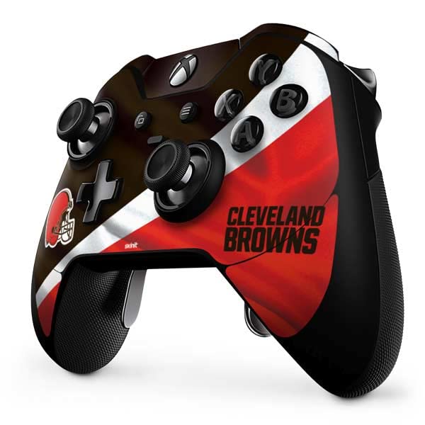 Skinit Decal Gaming Skin Compatible with Xbox One Elite Controller - Officially Licensed NFL Cleveland Browns Design