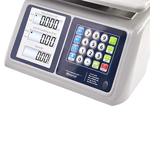 Báscula electrónica digital 30kg/10g con pantalla doble LCD miniatura 3