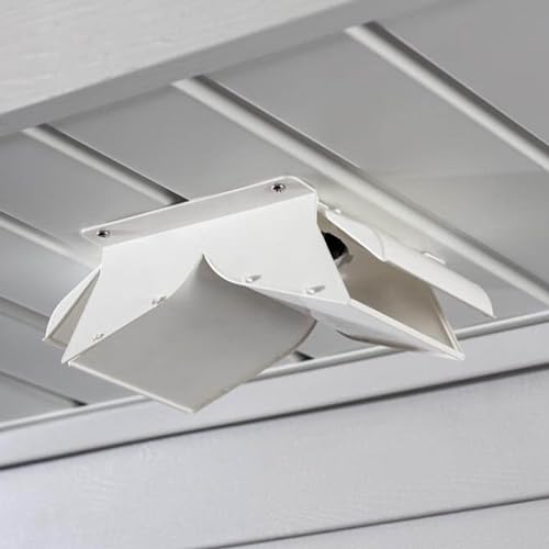 No-Pest Vent, 4 Inch Soffit Vent Cover, Great for Bathroom or Dryer Vent Cover, Patented Dual Door Design Prevents Birds and Back Drafts, Highest Efficiency Soffit Exhaust Vents on the Market (Tan) by no-pest vent - Image 3
