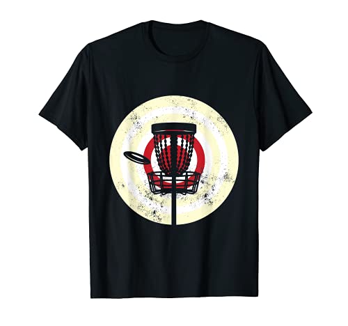 Retro Bullseye Disc Golf Tee Frolf Flying Disc Maglietta