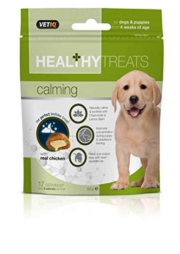 Mark & Chappell VetIQ - Bocaditos Healthy Treats relajantes para perros y cachorros (50g) (Variado)