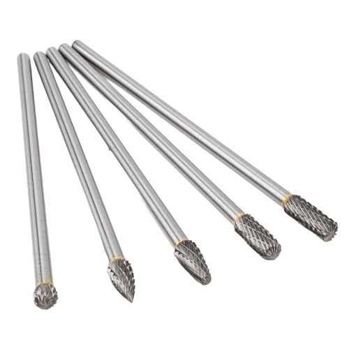 Set de 5 fresas rotativas de carburo 6x8mm miniatura 7
