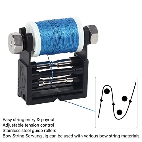 Fenjaner Archery Bow String Serving Thread Jig Bowstring Serving Thread 120 Yard/110M For Compound Recurve Bow Hunting Shooting Accessories (Blue) #TOP3