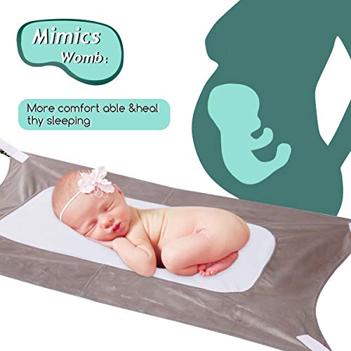 Baby Hammock for Crib, Mimics Womb, DoubleLayer Breathable Supportive