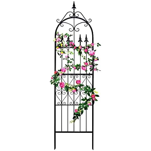 SCENDOR 7.2FT Metal Garden Trellis Cover