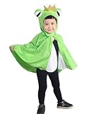 Froschkönig-Kostüm, An80/00, als Umhang für Klein-Kinder, Babies, Frosch-König Kostüme Fasching Karneval, Kleinkinder-Karnevalskostüme, Kinder-Faschingskostüme, Märchen-Kostüm