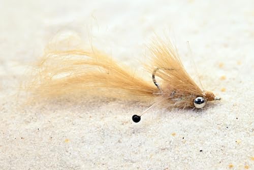 Crafty Brown Shrimp Fly | Mustad Duratin Hooks | Choose Hook #2 or #6 (3ct - Hook #6)