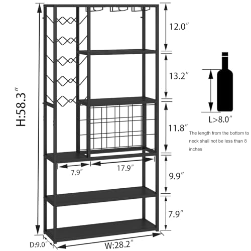 Launica Tall Wine Bar Cabinet